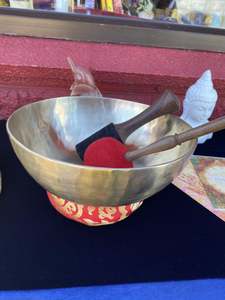 Sound Healing: Large Brass Singing Bowl for Water Therapy