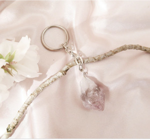 Amethyst Point Keychain