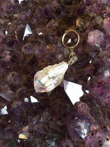 Amethyst Aura Keychain