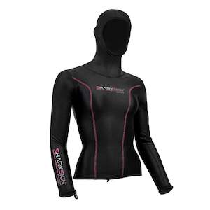 Womens Tops: CHILLPROOF LONG SLEEVE HOODED TOP - WOMENS