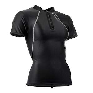 Womens Tops: CHILLPROOF SHORT SLEEVE CHEST ZIP - WOMENS