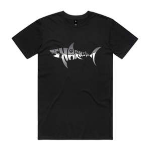 Mens Tops: SHARKSKIN WORD SHARK TEE