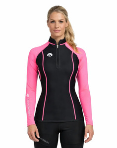 PERFORMANCE LONG SLEEVE CHEST ZIP TOP - WOMENS NEW