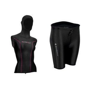 Winter Collection: CHILLPROOF VEST WITH HOOD - WOMENS + CHILLPROOF SHORT PANTS - WOMENS