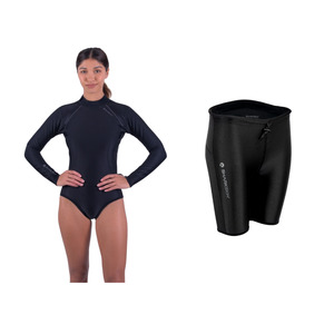 Winter Collection: CHILLPROOF LONG SLEEVE STEP-IN - WOMENS NEW + CHILLPROOF SHORT PANTS - WOMENS