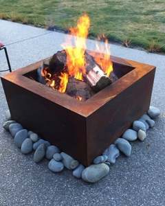 Handcrafted Tuscan Square Fire Pit - Sharp Engineering