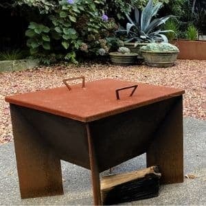 Products: Geometric Fire Pit Table Top Lid - Sharp Engineering