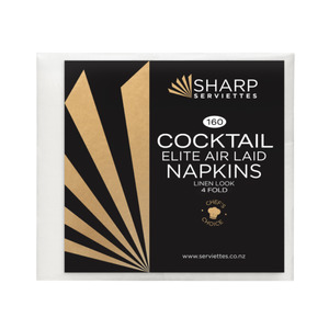 Cocktail Airlaid 4 Fold Napkin