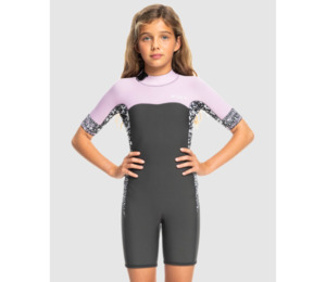 Water Wetsuits: Roxy Girls 2.0 Swell S Girl Ss Bz Qloc