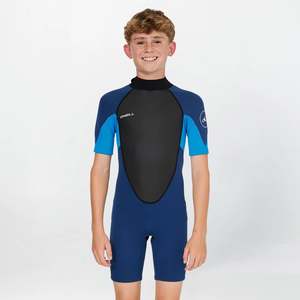 Water Wetsuits: ONeill BOYS REACTOR 2 BZ SS SPRING 2MM