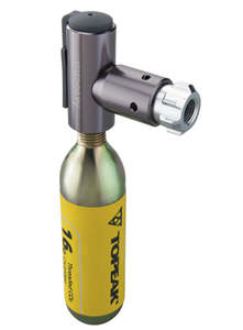 Bike Maintenance Workshop: Topeak CO2 Airbooster Inflator + 1x Threaded 16g CO2 cartridge