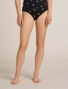 Clothing Underwear Briefs: Icebreaker Womens Merino 150 Siren Hipkini Snow Day