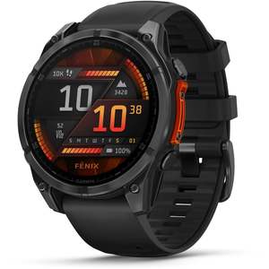 Tech: Garmin fenix 8 GPS Watch AMOLED, Glass/SS Screen, Slate Gray Bezel