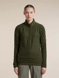 Icebreaker Womens Merino 400 RealFleece Peaksland LS Half Zip