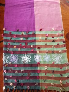 Products: Pink and Purple Indian shawl - ShawlyNot