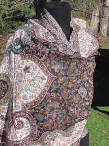 Products: Mosaic and paisley hand woven shawl - ShawlyNot