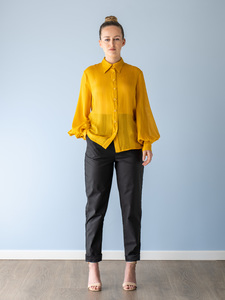 Products: Balloon Sleeve Shirt - Marigold - Shebby
