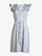 Flutter sleeve dress - Stone - Shebby