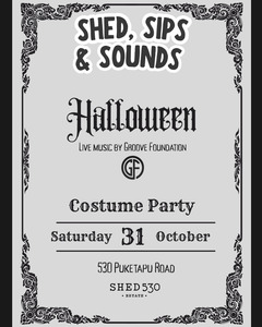 Shed, Sips & Sounds Halloween Party - Party Pass