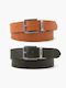 Levi's Reversible Core Leather Belt in Tan/Green