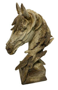 Furniture: Rembrandt Horse Head Statue