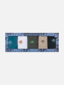 Footwear: Scotch & Soda 5 Pack Socks Terry Cotton