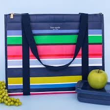 Furniture: Kate Spade NY Insulated Market Tote Sunny Day Stripe
