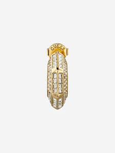 Guess Jewellery: Guess Lioness Queen Octagon Hoop