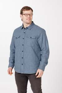 Mens Jersey Hoodie: Lichfield Shacket in Grey or Blue