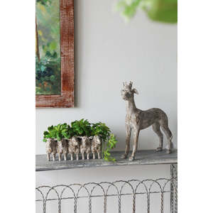 Furniture: Rembrandt Dog with a Crown Sculpture