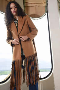 Womans Jersey Hoodie: Coop Fringe Benefits Coat