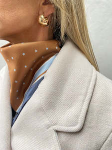 Scarves 1: Dark Hampton The Borey Petite Silk Scarf