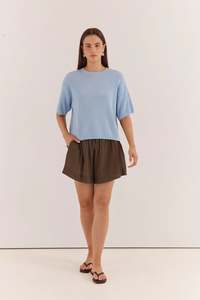 Womens Tops 1: Sass Noni Relaxed Knit Tee