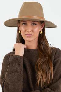 Among The Brave Tessa Stacked Trim Panama Wool Hat
