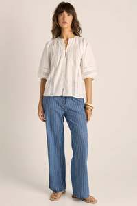 Womens Tops 1: Sass Freya Lace Trim Blouse