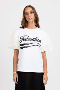 Womens Tops 1: Federation Puff Tee 2.0 Swoosh