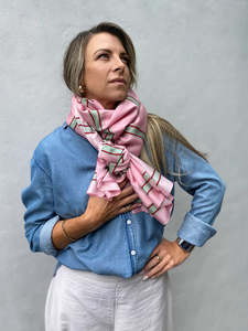 Womans Jersey Hoodie: Dark Hampton The Green Versatile Scarf