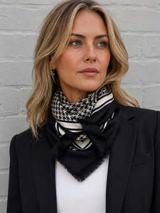 Dark Hampton- The Hunter Pettie Wool-Silk Scarf