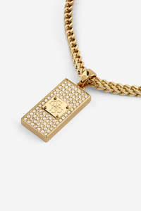Guess Jewellery: Guess Necklace 4G Frontiers Gold Curb