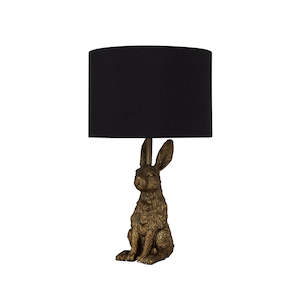 Lexi Lighting: Rabbit Sitting Table Lamp - Gold