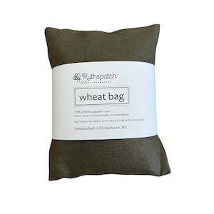 Wheat Bags Eye Pillows: Ruthspatch Linen Wheat Bag - Sage