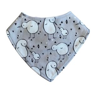 Baby Kids: Dribble Bib - Grey Kiwi