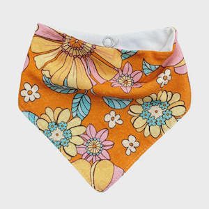 Baby Kids: Bandana Bib - Flower Power