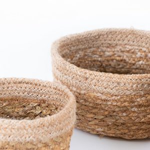 Braided Oval Baskets - Asst