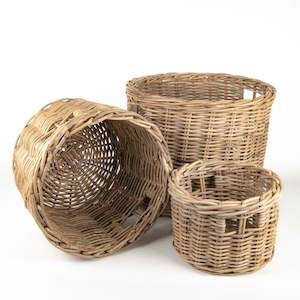 Round Rattan Baskets