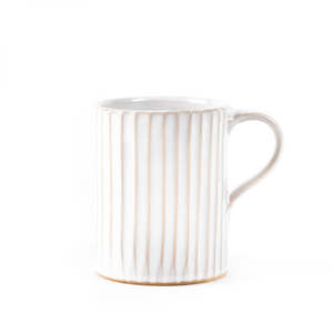 Stoneware Mug - White Stripe