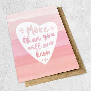 Mothers Day Cards: Ink Bomb Card Large - More Than