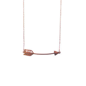 Elevate Your Outfit: Necklace - Curved Arrow