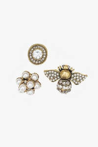Accessories Clothing: Brooch Set - Gatsby Glam