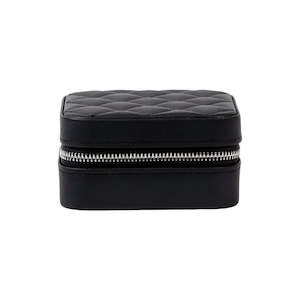 Jewellery Travel Cases: S+G Jewellery Case - Square | Quilted Black